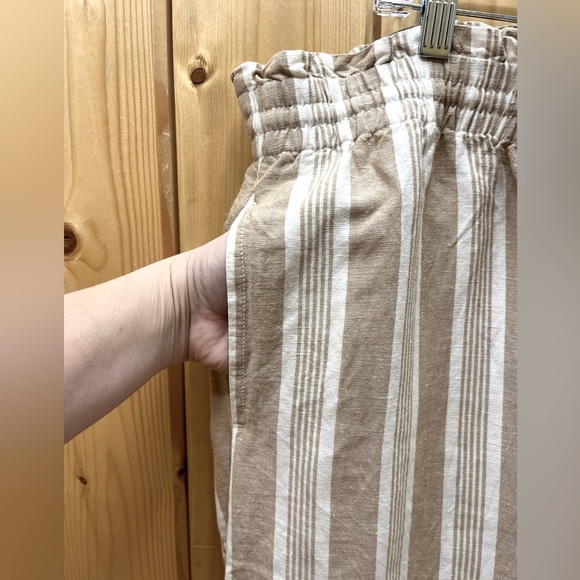 Madewell Smocked Huston Pull-On Crop Wide Leg Pants 2X - Picture 4 of 8